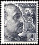 Spain 1949 General Franco 1 Ptas Negro Edifil 1056. 1056. Subida por susofe